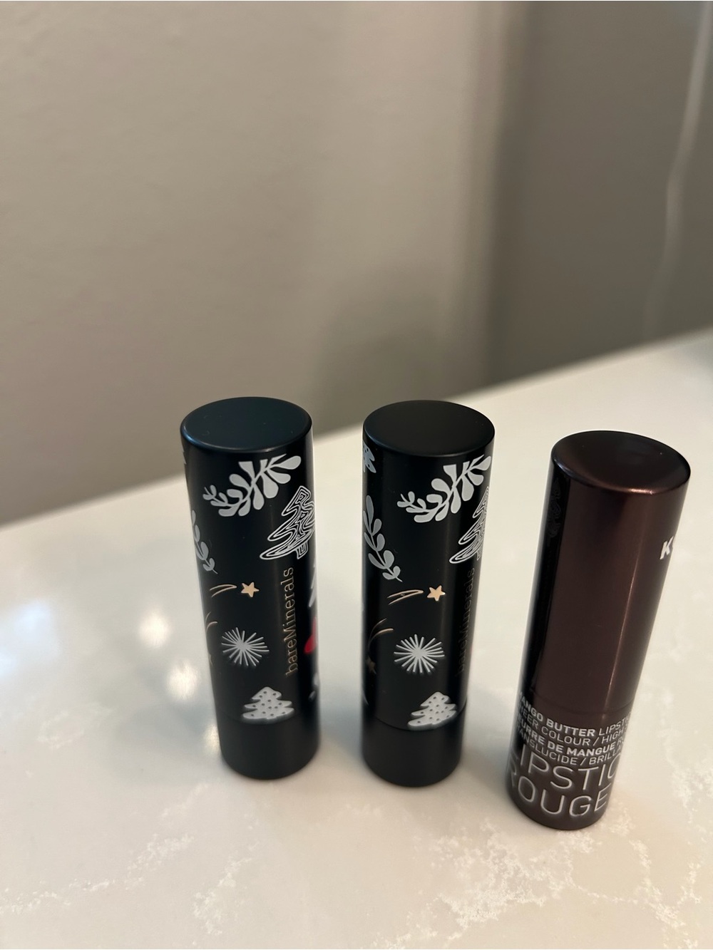 Mineral-based Black Lipstick Trio and Lipliners